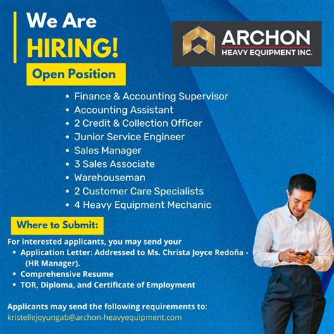 Archon Heavy Equipment, Inc. Careers and Employment .
